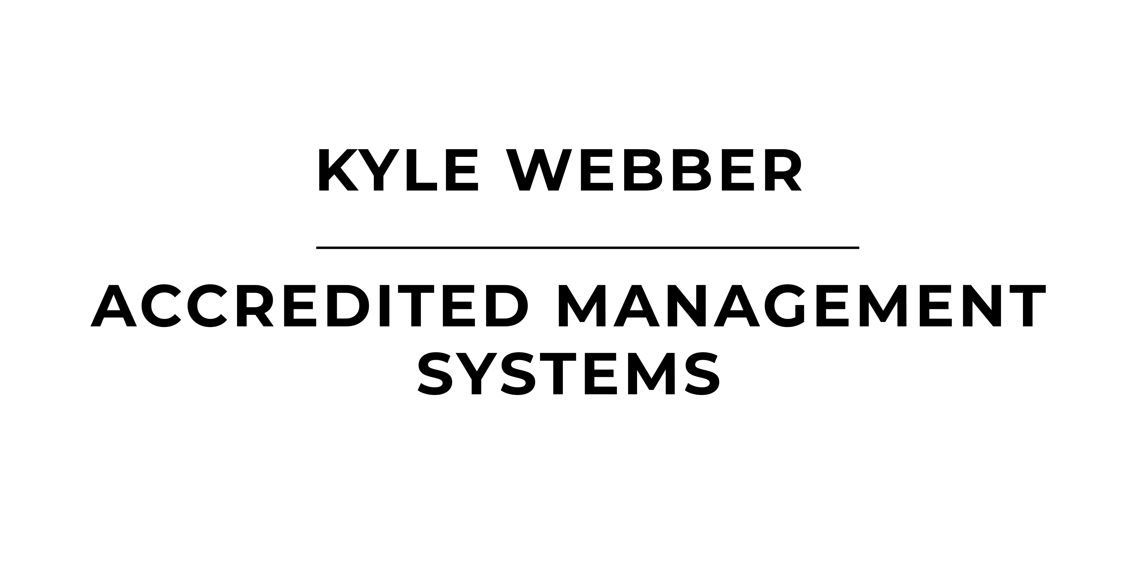 Kyle Webber Accredited Management Systems Logo